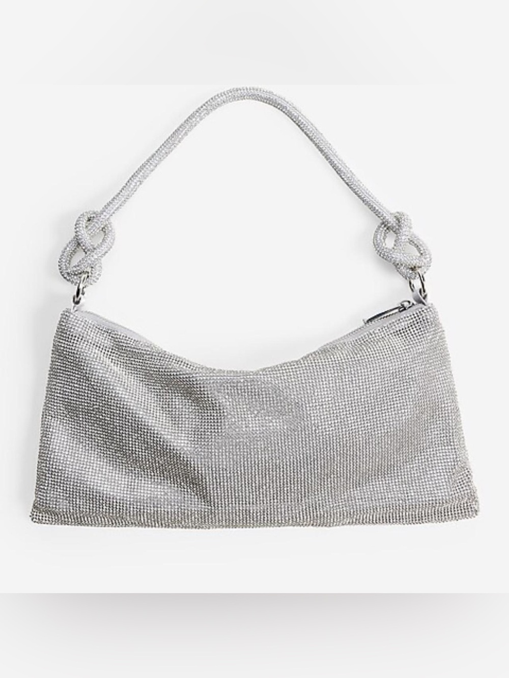 Express Silver Crystal Bag